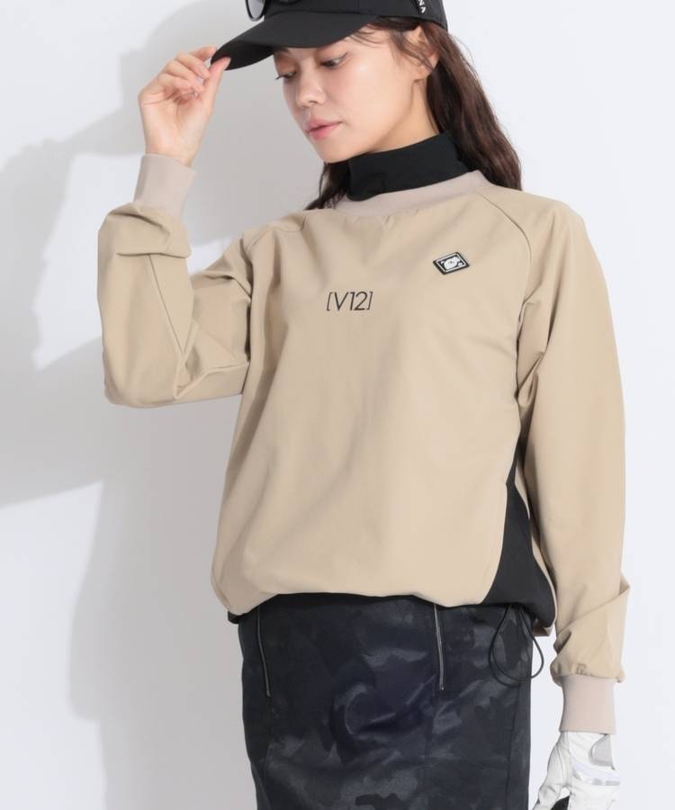 VI 【撥水ストレッチ】バックプリントナイロンスニードジャック