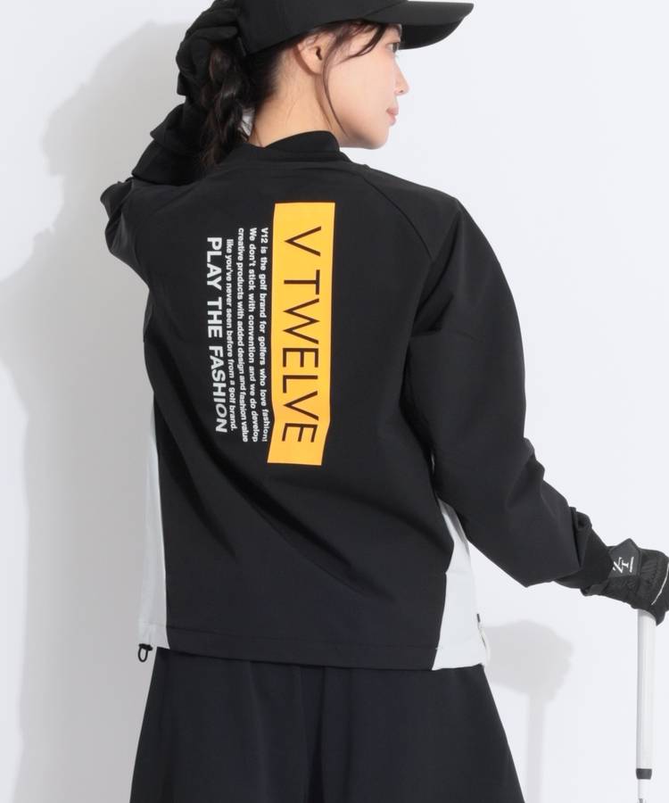 VI 【撥水ストレッチ】バックプリントナイロンスニードジャック
