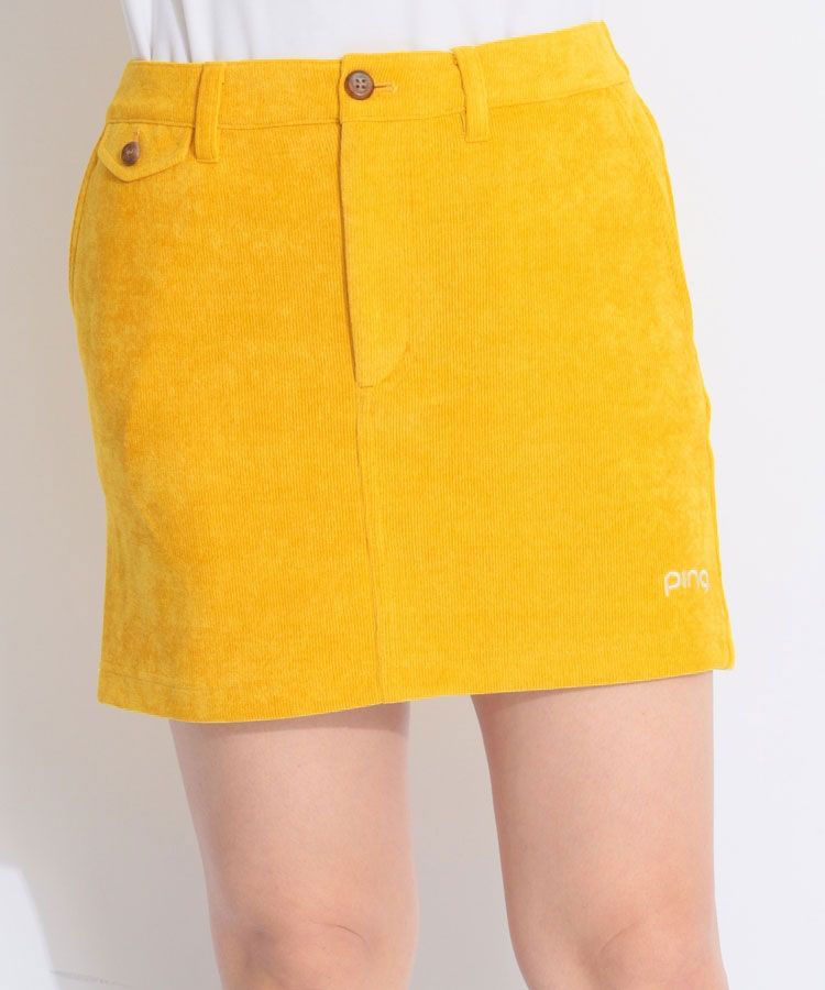 【速乾ストレッチ】コーデュロイ台形スカート