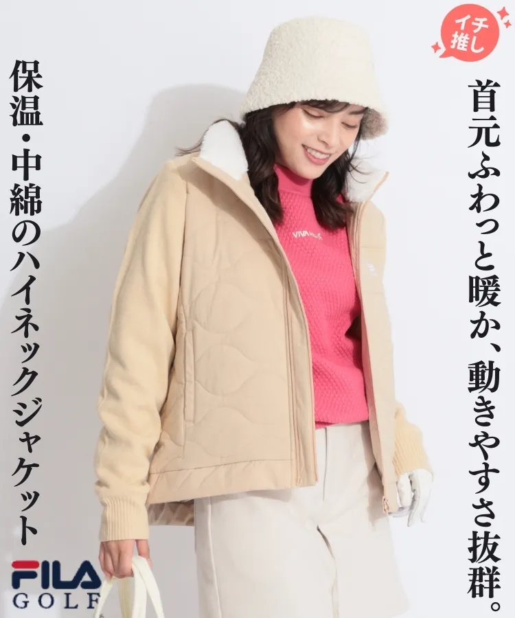 キャロウェイ CA フリース切替防風フーディ中綿ジャケット レディース