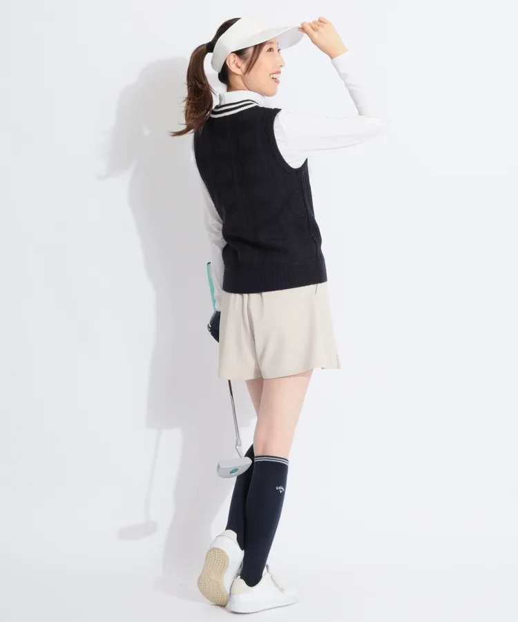 25ジーフォアゴルフレディースベスト人気春夏人気 楽天市場】【セール品】 アディダスゴルフ チェック柄Vネック
