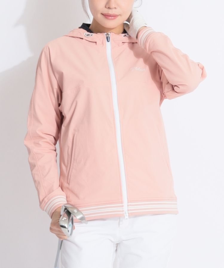 ジーフォア ゴルフ ウェア レディース メッシュフード付きジャケット 春夏 シーピージーゴルフ CP ラグランスリーブロゴショート丈メッシュ