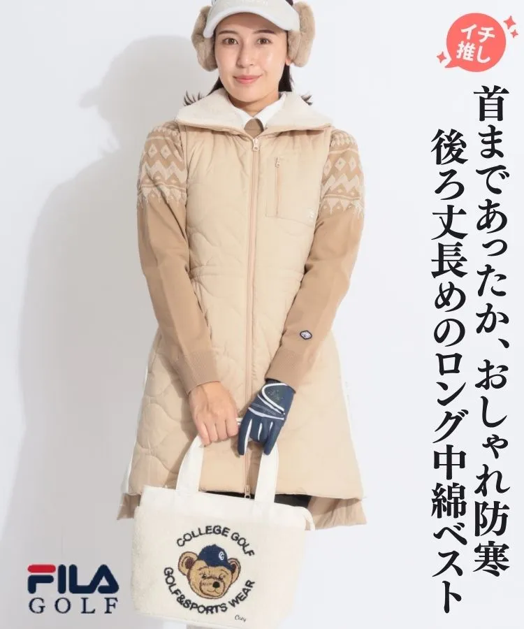 ブリーフィングゴルフ BR バックロゴクルーネックニットベスト