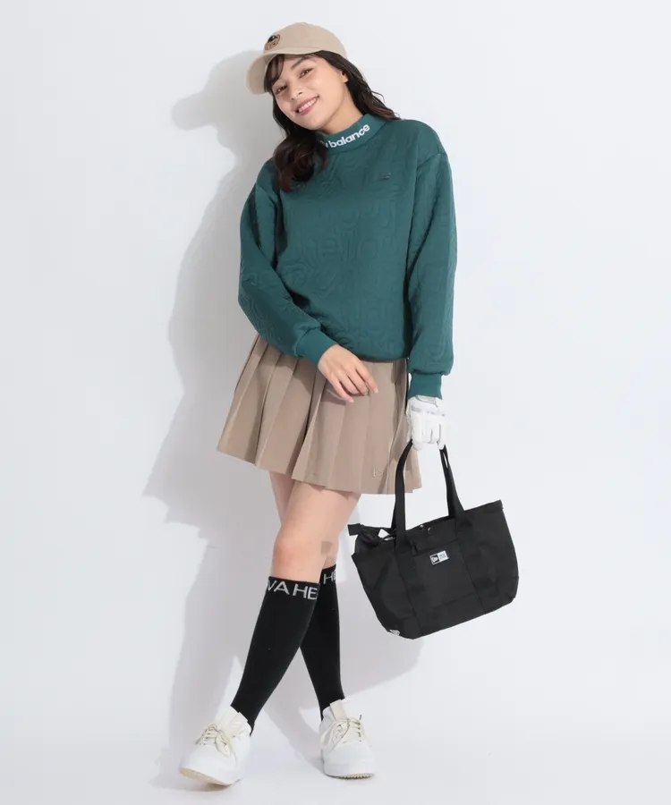 ニューエラ ゴルフ レディース プリーツスカート ベルト付き ベージュ Sサイズ ニューエラ ゴルフ レディース プリーツスカート ベルト付き ベージュ