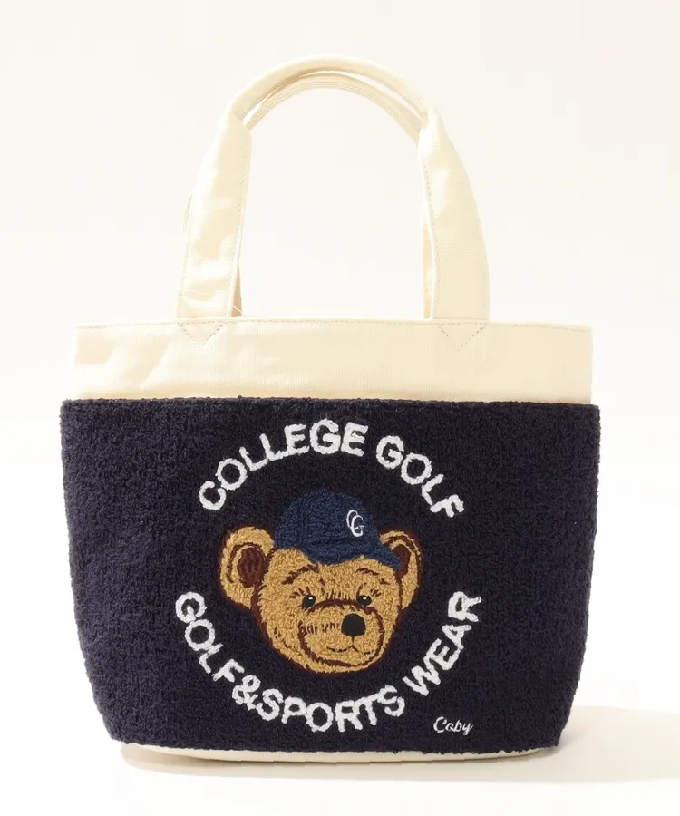 パーリーゲイツ PG ニコちゃんワッペン千鳥格子カートバッグ