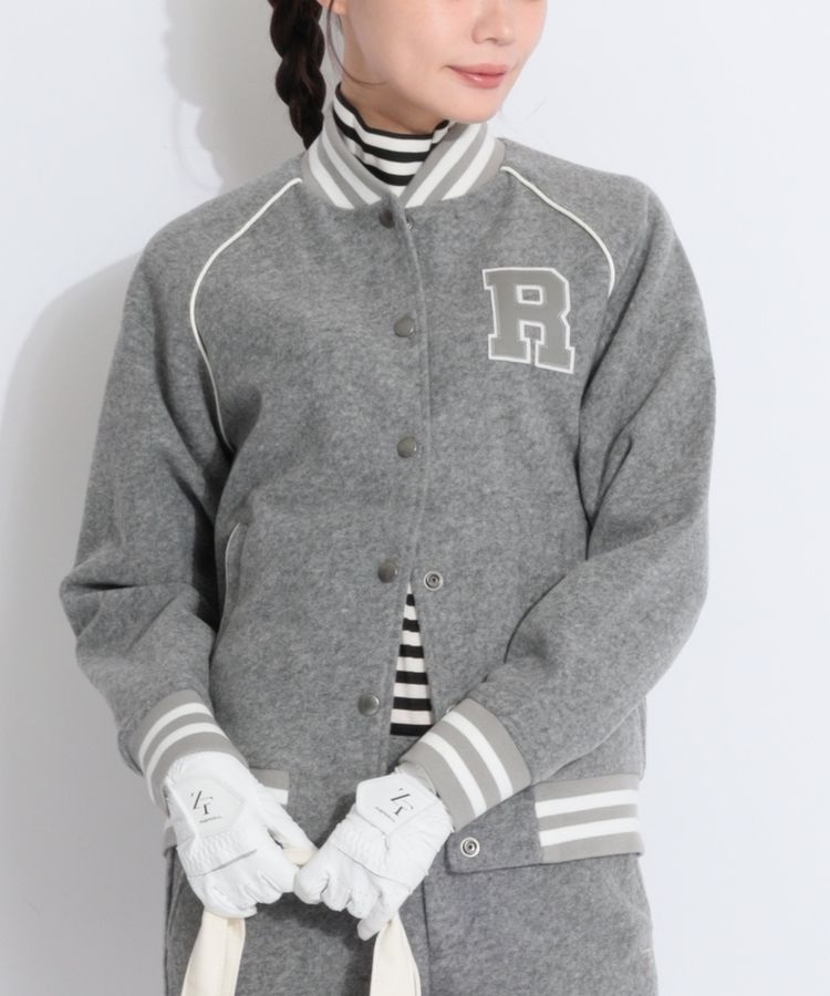 ロサーセン RO 【ストレッチ】ダンボールツイードブルゾン レディース