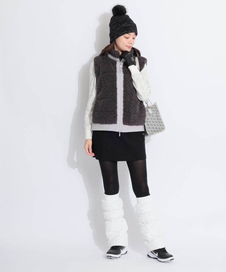 ヒールクリーク HK テディボアスタンドネック中綿ベスト レディース