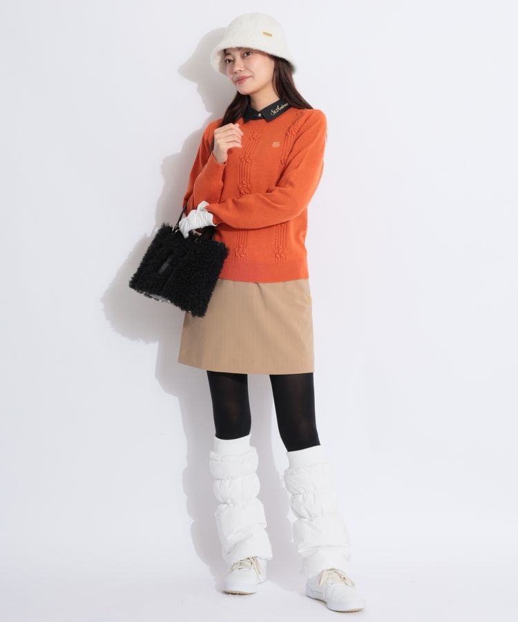 セントアンドリュース SA バックロゴプリント中綿タフタレッグ