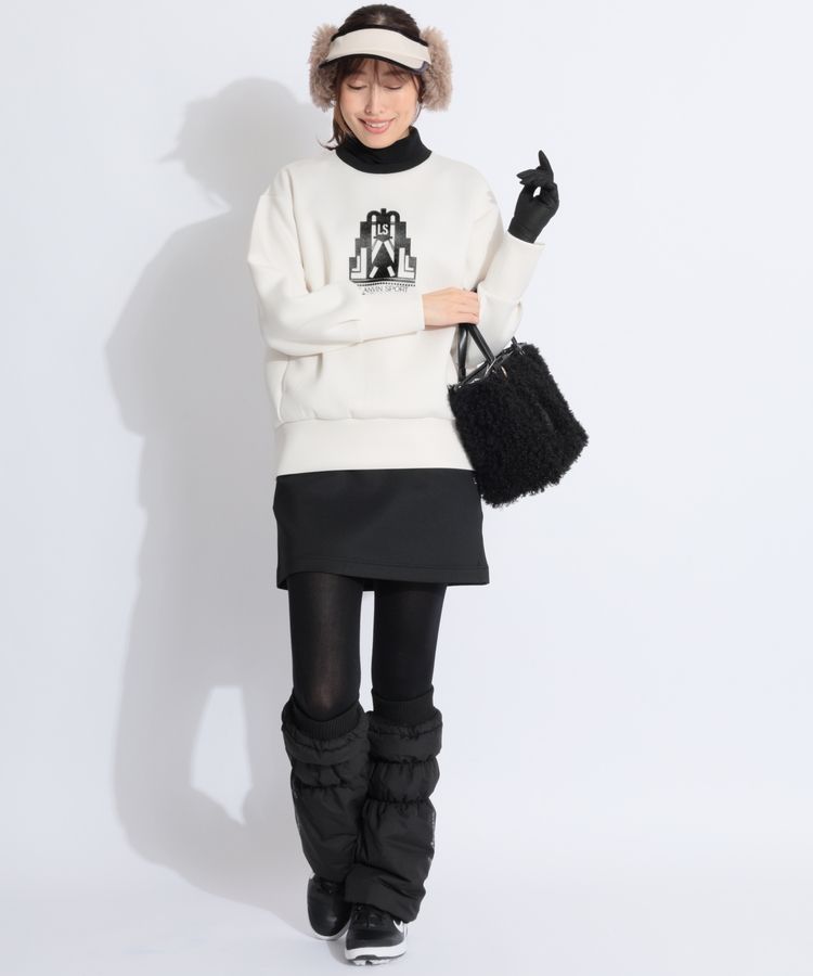 新品タグ付】セントアンドリュース　レッグウォーマー　ゴルフ セントアンドリュース SA バックロゴプリント中綿タフタレッグ