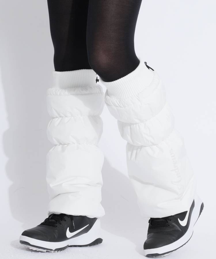 SA バックロゴプリント中綿タフタレッグウォーマー