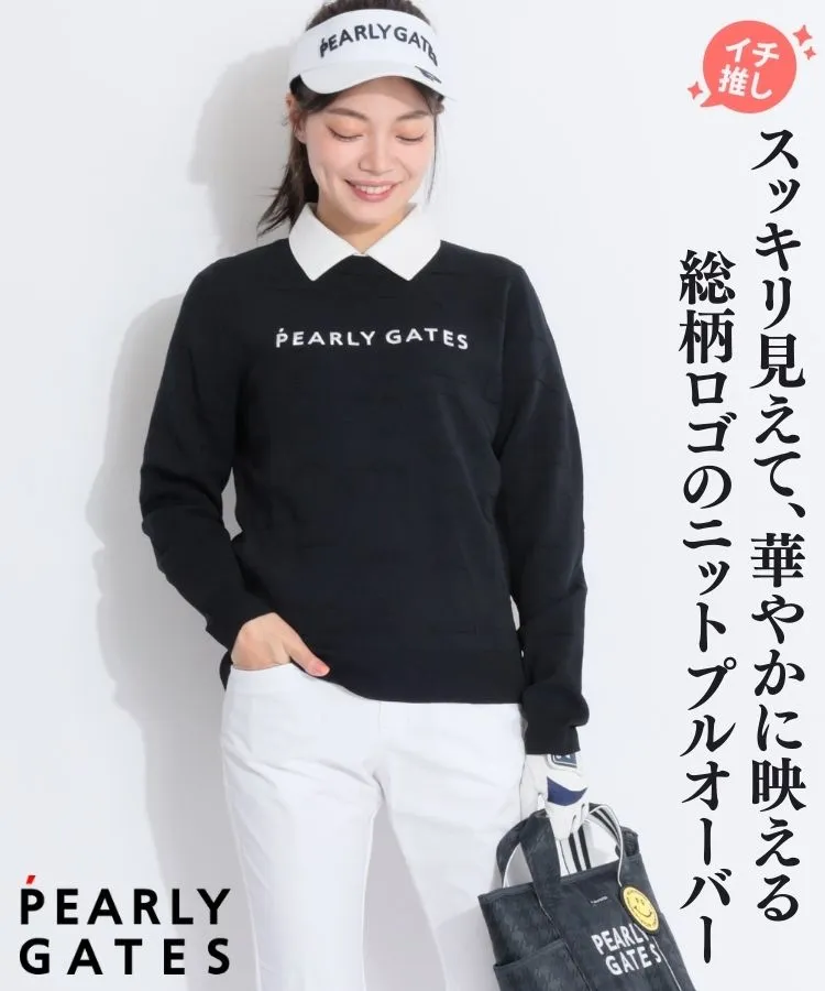 パーリーゲイツ 近年 ゴルフウェア キュロット ロゴ 総柄 シアサッカー 黒 S パーリーゲイツ 近年 ゴルフウェア キュロット ロゴ 総柄 シアサッカー