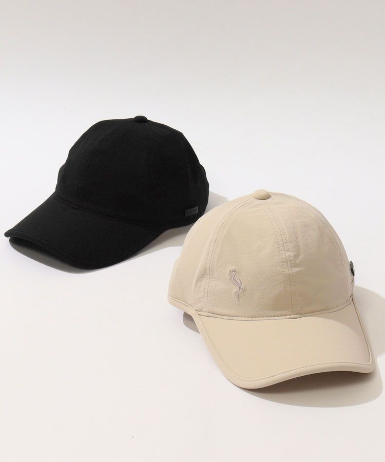 【NOIR】【撥水】サイドロゴプレートナイロンキャップ