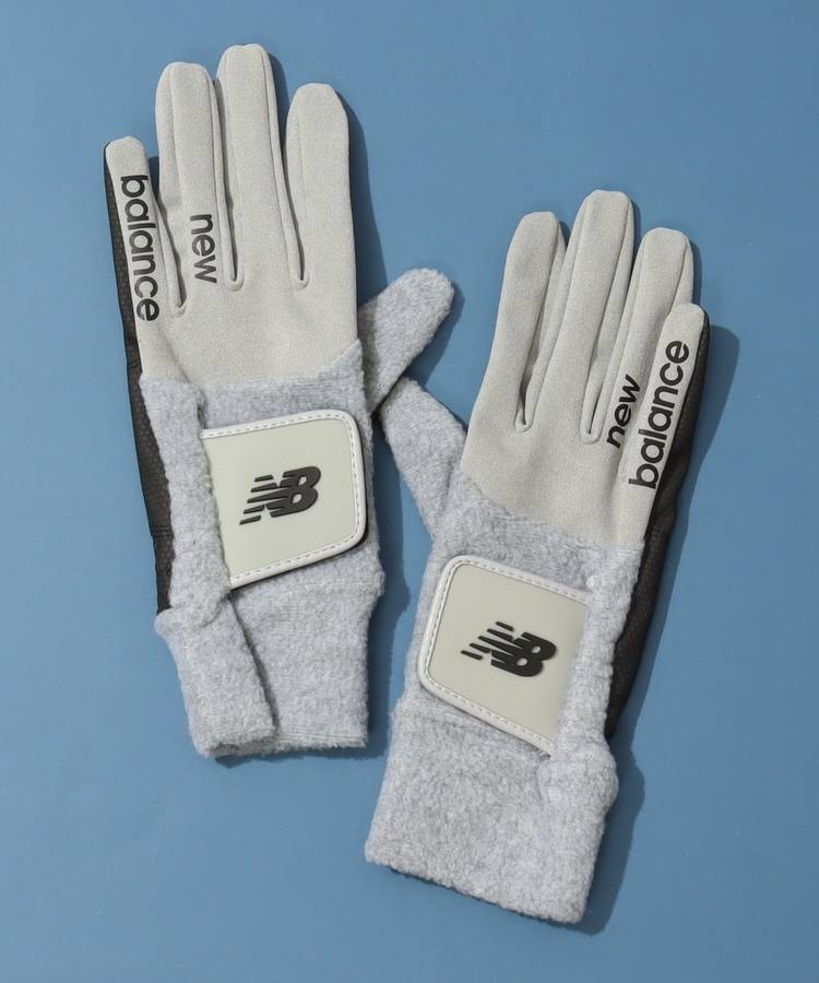 NB ロゴベルクロ異素材コンビグローブ(両手)