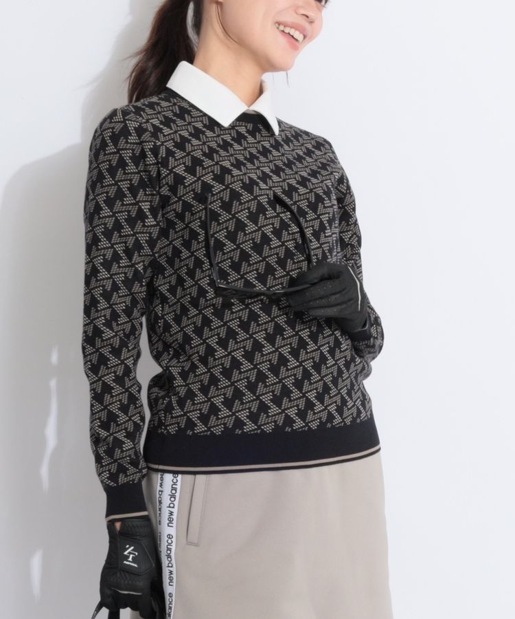 レザレクション セーター ニット S レザレクション】人気ロゴ総柄