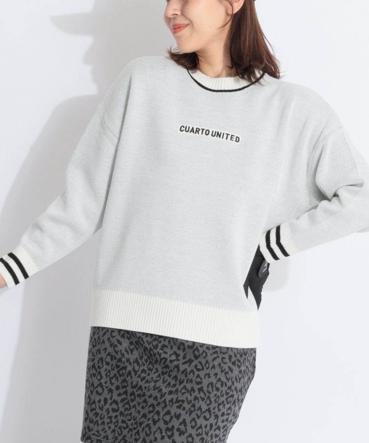 ドゥーカス　XL ゴルフ　ニット　セーター　長袖　クルーネック グレー ドゥーカス XL ゴルフ ニット セーター 長袖 クルーネック