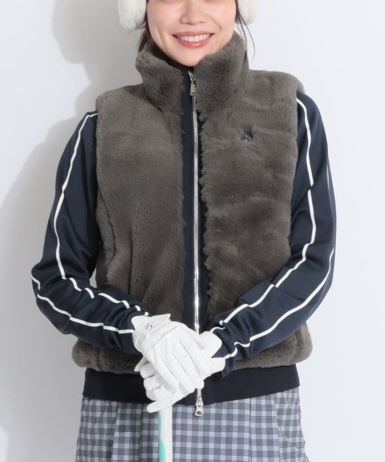 アンパスィ ゴルフレディース フェイクファー ジャケット and per ce