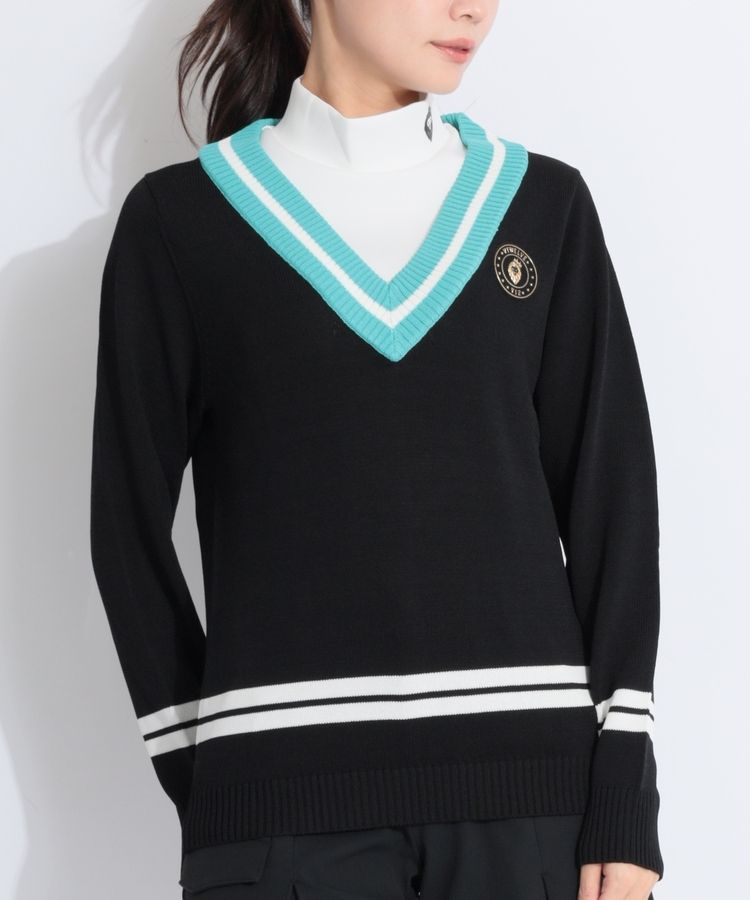 【新品】ヴィトゥエルヴ　ゴルフ　レディース　シャツ　ネイビー　Sサイズ 新品】ヴィトゥエルヴ ゴルフ レディース シャツ ネイビー S