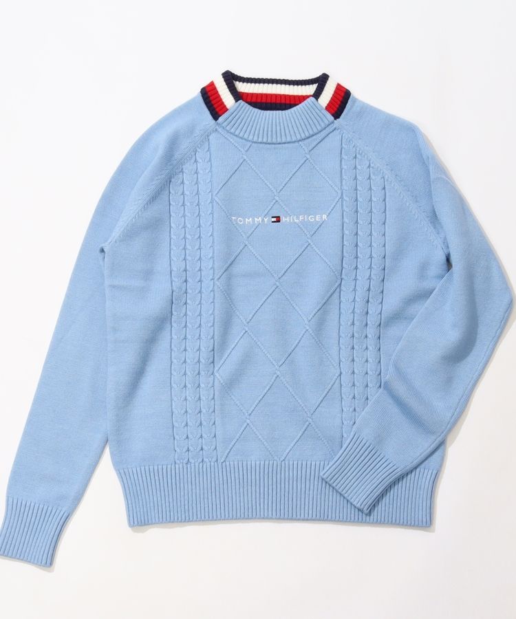 トミーヒルフィガーゴルフ TH マシュマロタッチケーブル編みモック