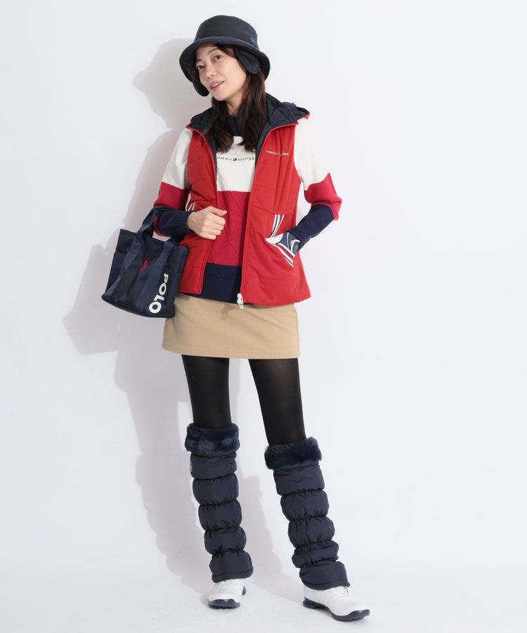 トミーヒルフィガーゴルフ TH マシュマロタッチケーブル編みモック