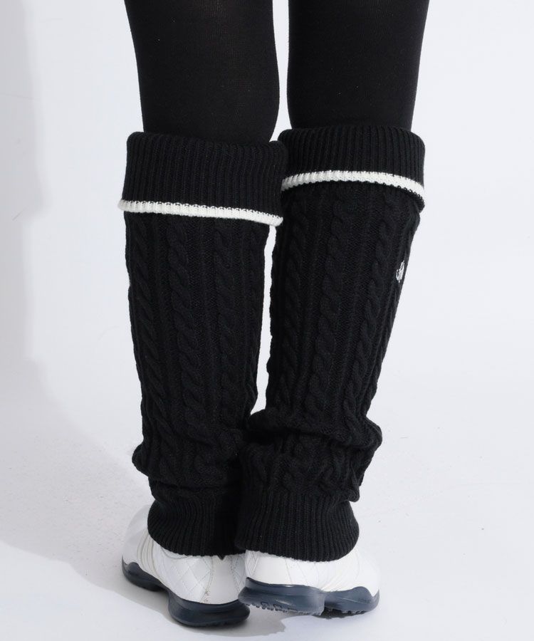 ジャックバニー JB 裏フリースケーブル編みニットレッグウォーマー