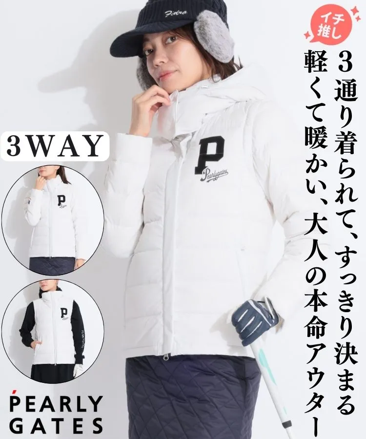 パーリーゲイツ PG 【カルストホワイトダック】バックプリント3WAY