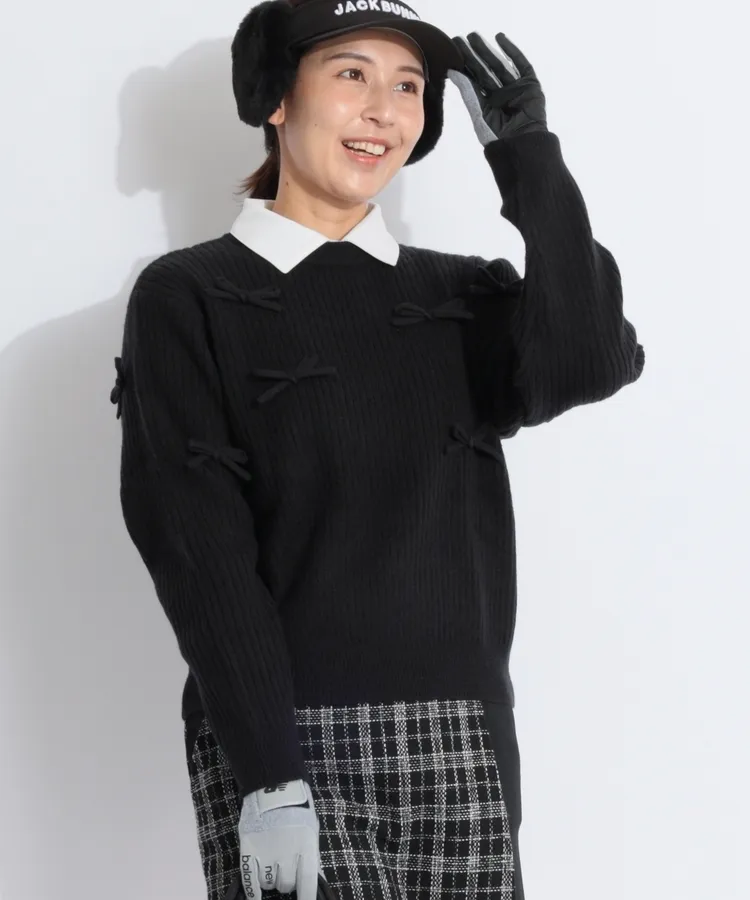 セントアンドリュース 千鳥柄 クルーネックセーター Lサイズ 新品未使用 St ANDREWS セント・アンドリュース 長袖 クルーネックニット