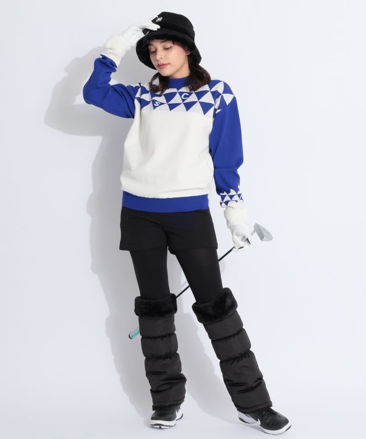 極美品✨ルコックスポルティフ ゴルフウェア レディース ハイブリッド防風セーター ルコックスポルティフ ゴルフ LQ 【防風】裏地付きモックネック