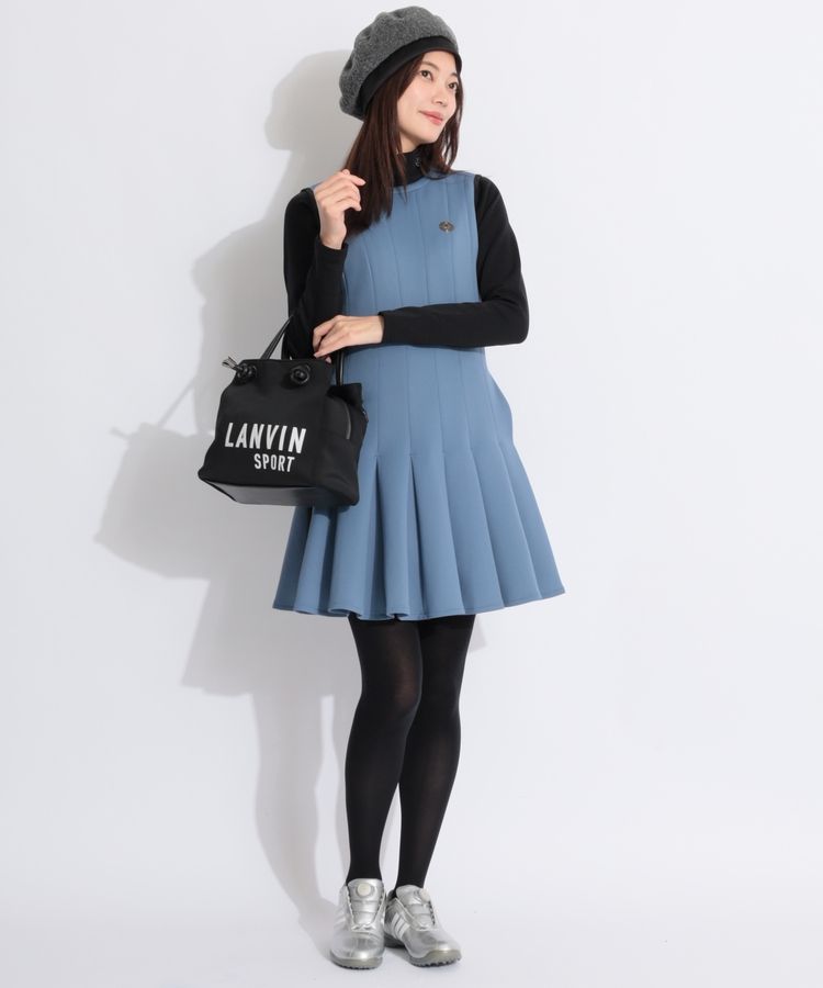 ランバン スポール LV 【UPF15】タックプリーツノースリーブ