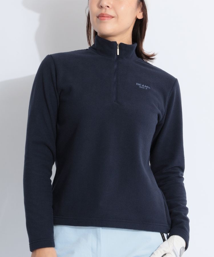 ビームスゴルフ　ハーフジップ　長袖　トップス　M BEAMS GOLF ビームスゴルフ ハーフジップ ブラック M ビームス