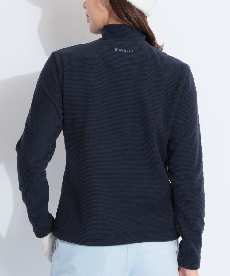 ビームスゴルフ BE スタンドネックフリースハーフジップ長袖