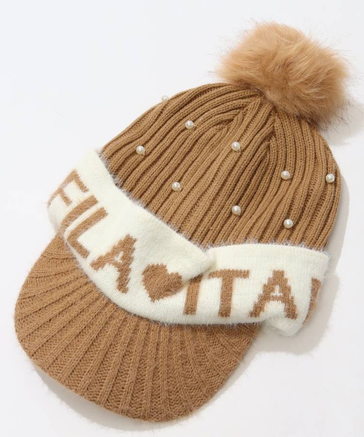 FG ドットパールニットキャップ