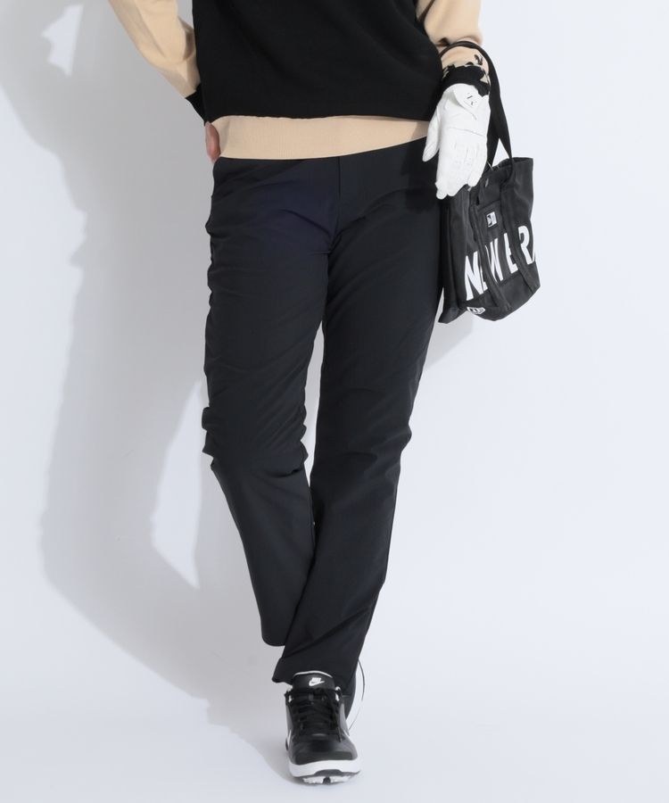 【撥水保温】シンプル中綿風テーパードパンツ