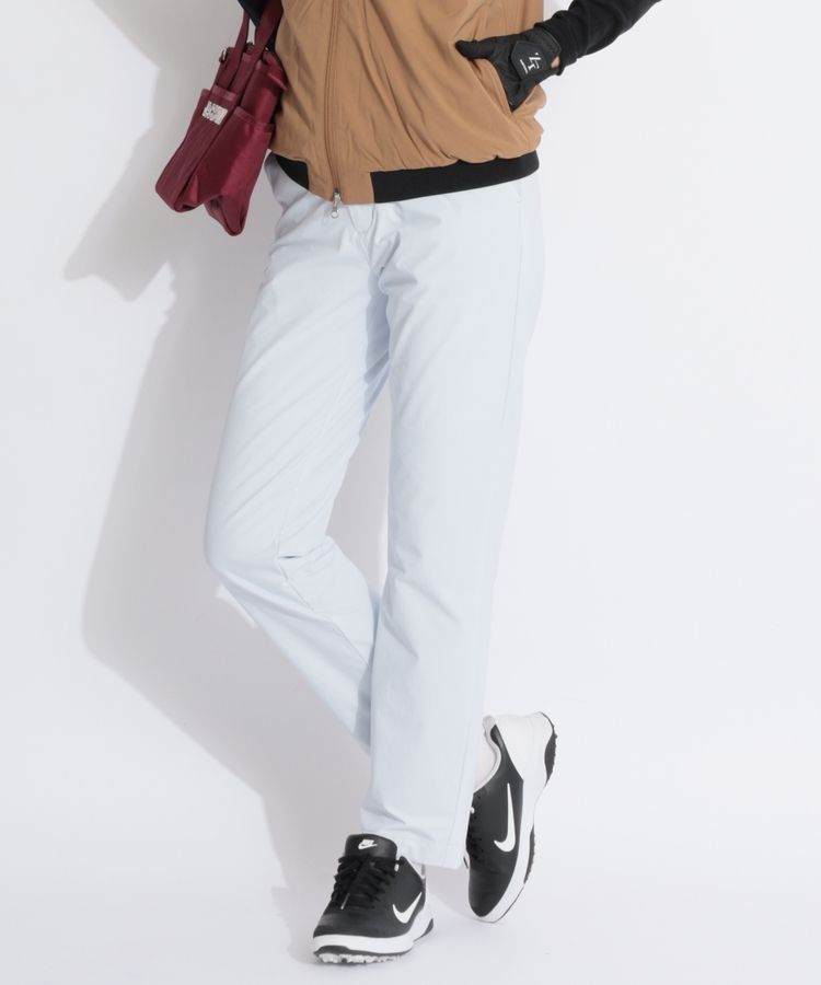 【ヒートナビ撥水】シンプル中綿風テーパードパンツ