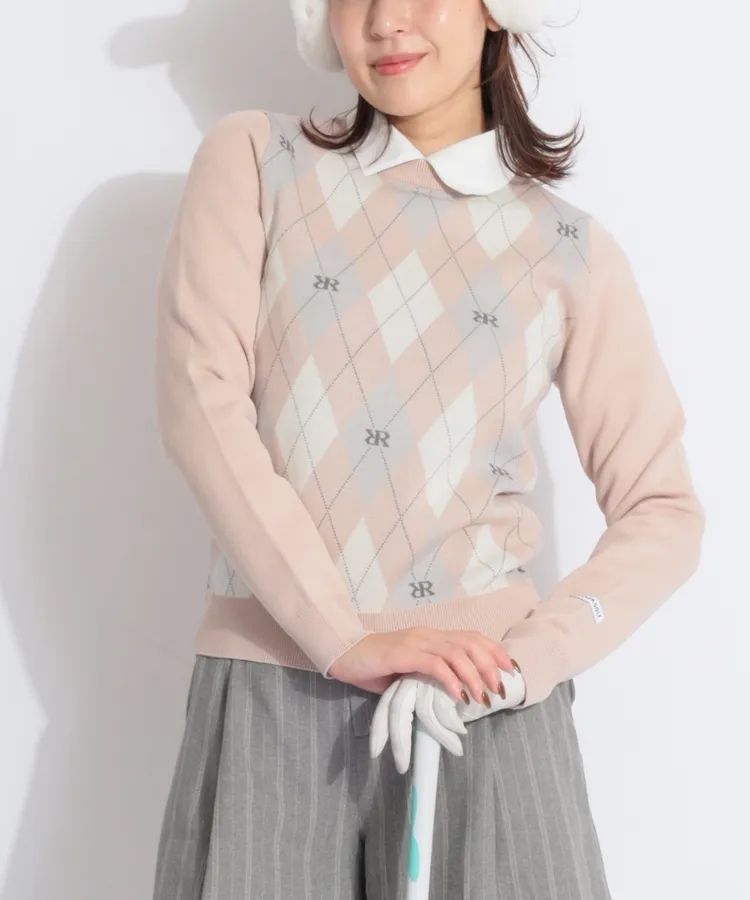 【新品】リエンダ　ゴルフ　セットアップ　ウェア　レディース　ペプラム　S 新品】リエンダ ゴルフ セットアップ ウェア レディース