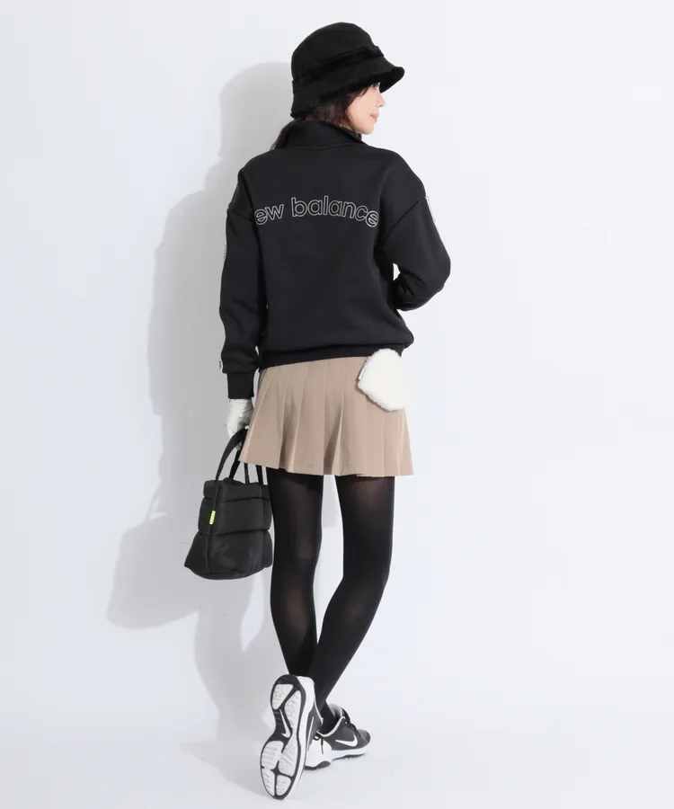 ニューエラ NE 【ストレッチ】ウエストベルト付きプリーツスカート