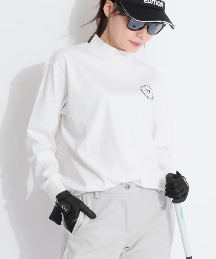 ブリーフィングゴルフ BR ロゴワッペンブークレタートルネック