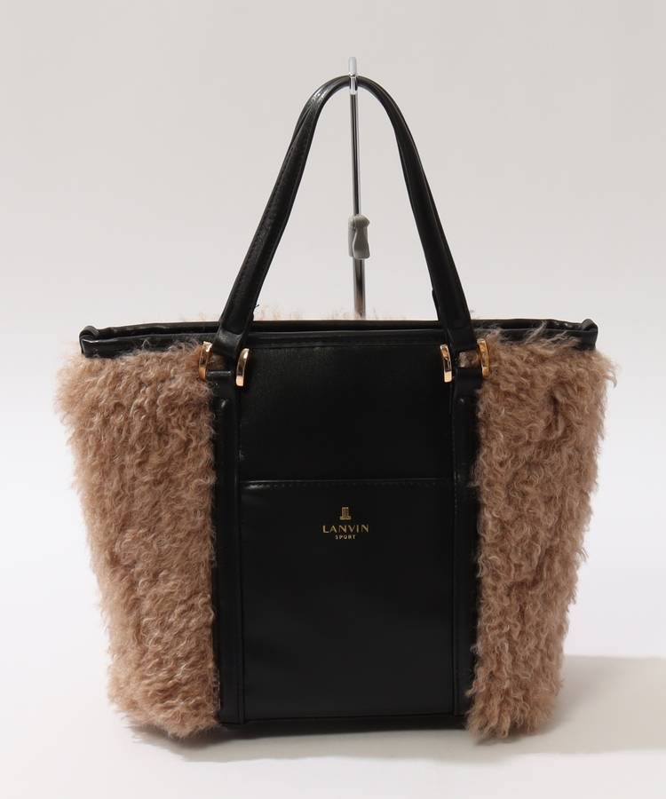 LV プードルボア切替合皮カートバッグ