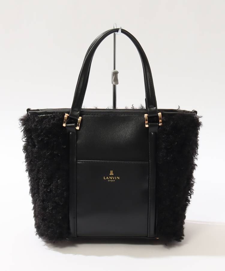 LV プードルボア切替合皮カートバッグ