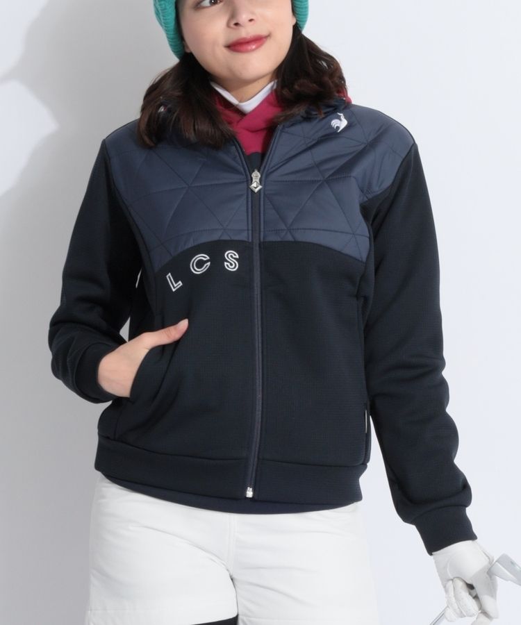 ルコックスポルティフ】キルティング 切り替え ゴルフ 中綿ブルゾン M