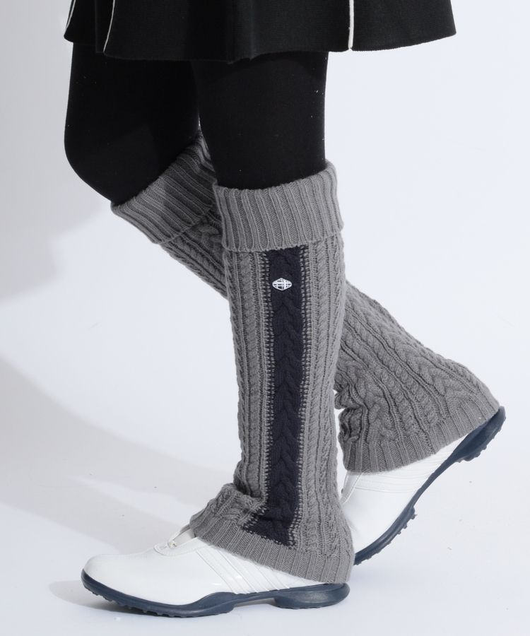 フィドラ FD サイドラインケーブル編みニットレッグウォーマー