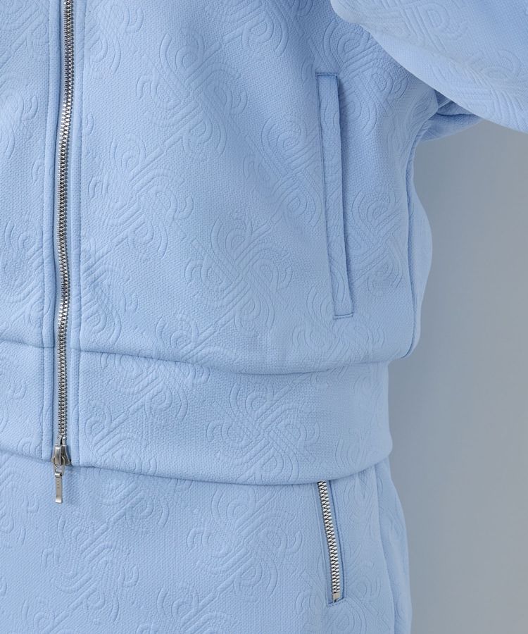 ジュン＆ロぺ JR 【UVストレッチ】モノグラム調ジャガードダブル