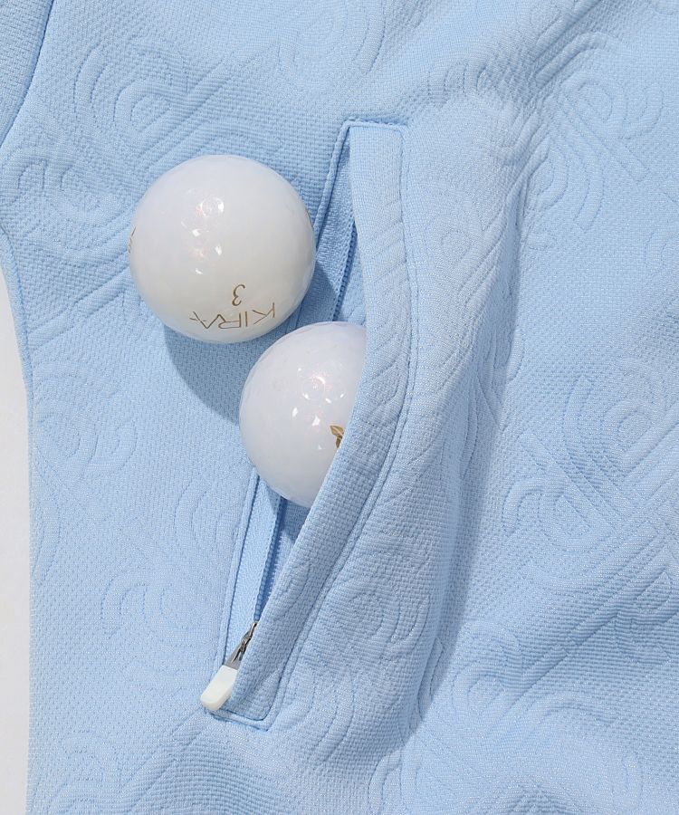 ★２３区ゴルフ　モノグラムUVパーカーレディースサイズ２新品★ ☆23区ゴルフ モノグラムUVパーカーレディースサイズ2新品 23