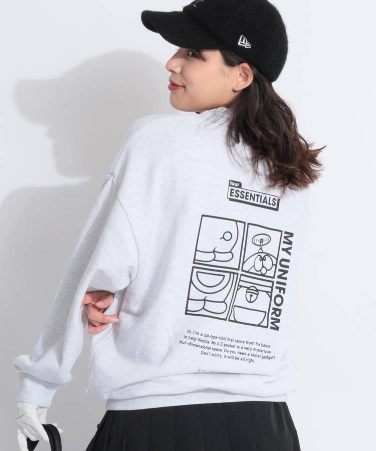 JB 【ドラえもん】バックプリント裏毛スウェットプルオーバー