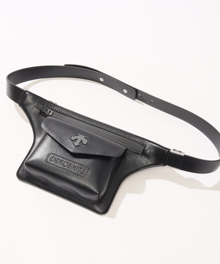 デサント　黒ゴルフポーチ【新品】 デサントゴルフ DESCENTE ゴルフ LADIES ミニポーチ -デサント