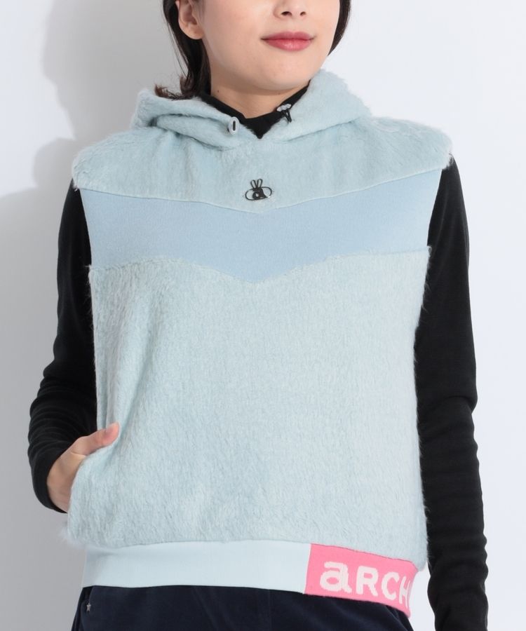 アルチビオ AR 裾ロゴフーディファーベスト レディースゴルフウェア