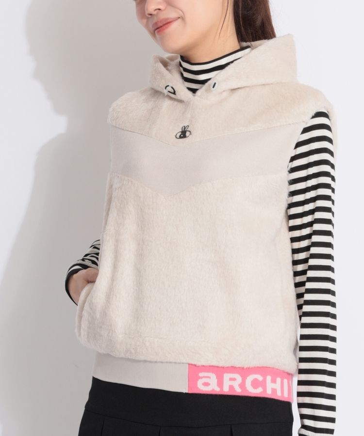 アルチビオ AR 裾ロゴフーディファーベスト レディースゴルフウェア