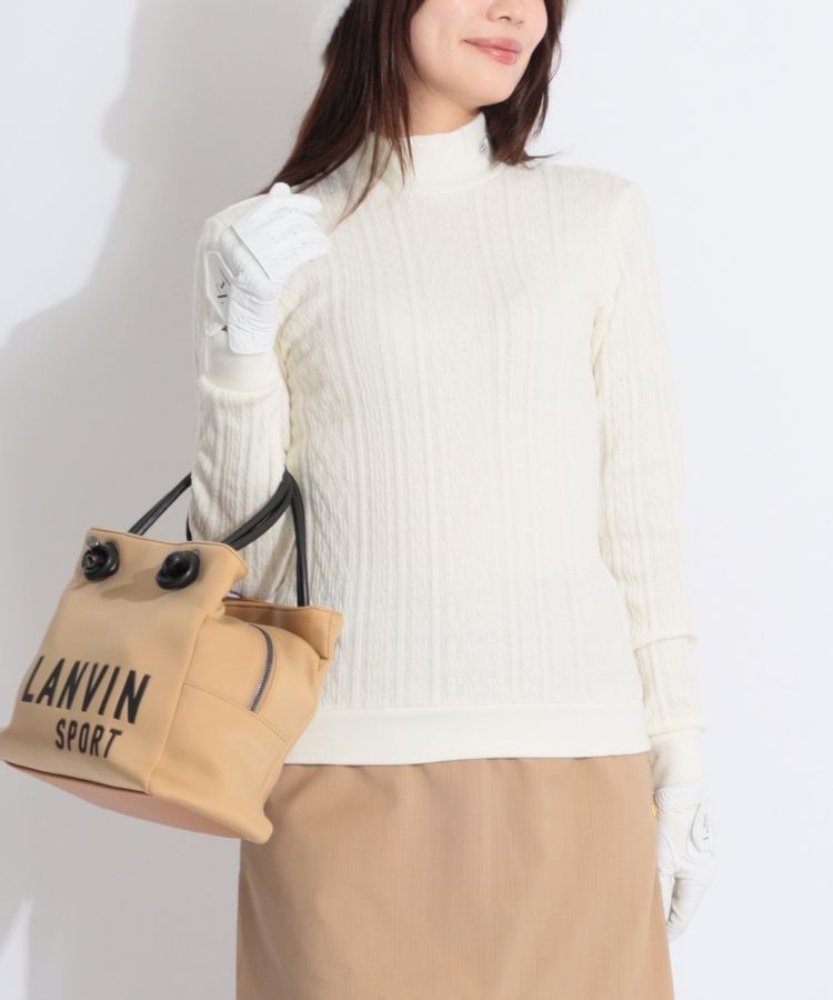 ビームスゴルフ BE ケーブル編みモックネックニット レディースゴルフ