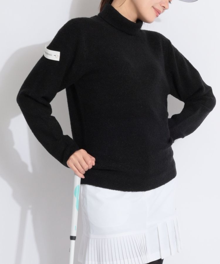 美品　ブリーフィングゴルフ　レディース　タートルネックインナー ブリーフィングゴルフ BR プードルボアタートルネックニット