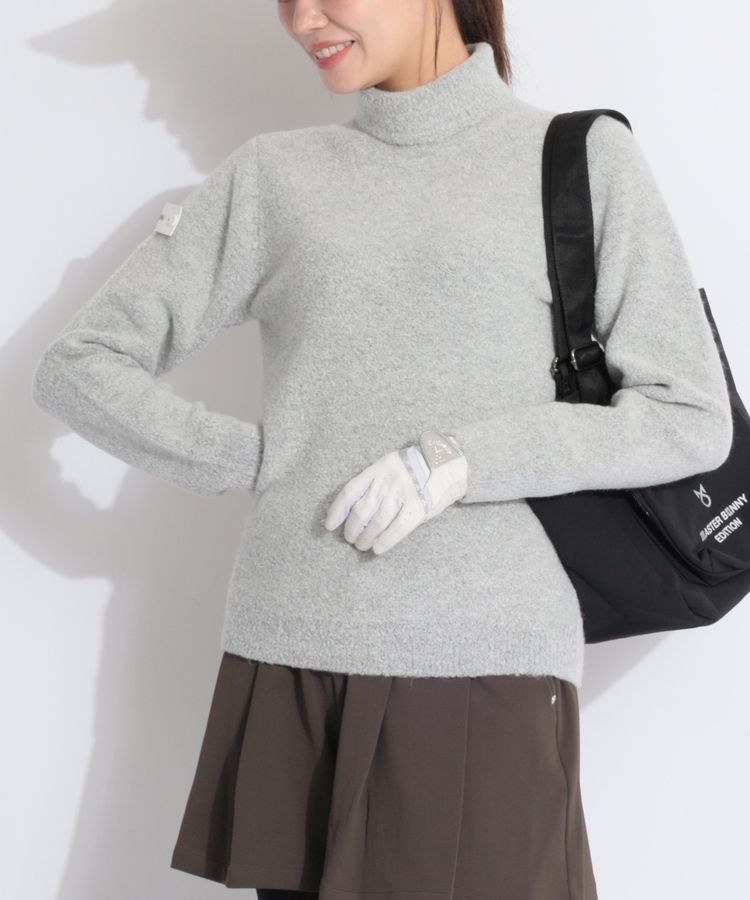 美品　ブリーフィングゴルフ　レディース　タートルネックインナー ブリーフィングゴルフ BR プードルボアタートルネックニット