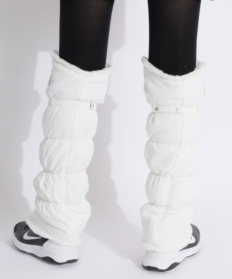 モナデルソル MD 【保温】裏起毛ロゴプレート中綿レッグウォーマー